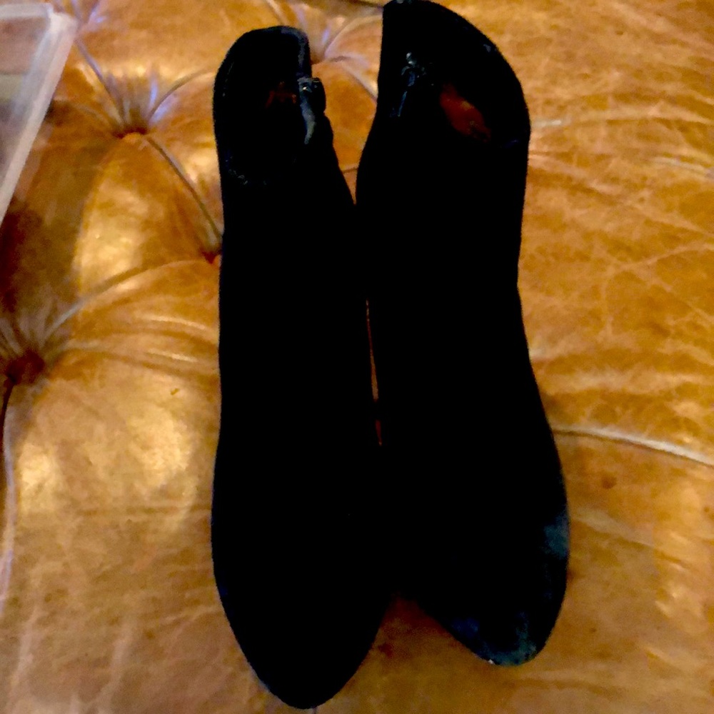 Black Suede Cynthia Rowley Booties